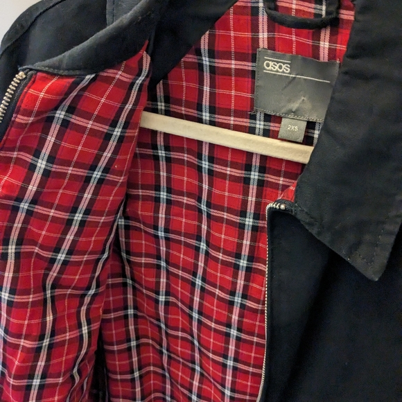 Navy Blue ASOS Men's Coat - Picture 3 of 3